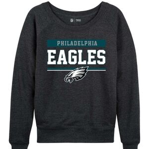 NFL Women's Charcoal Philadelphia Eagles Crewneck